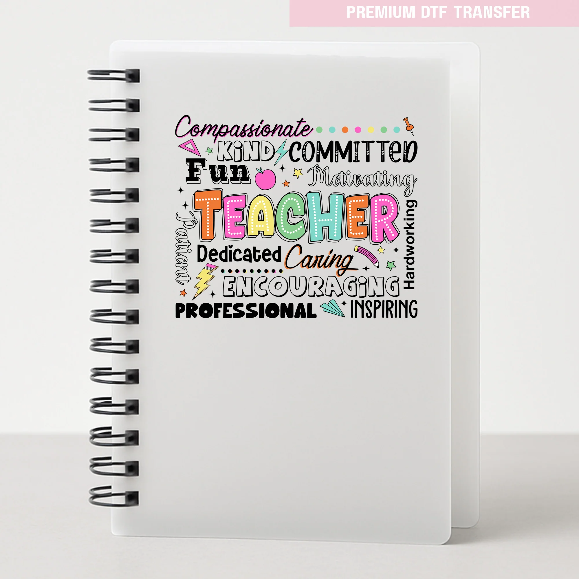 Personalised compassionated kind fun teacher - UV DTF - Image 4