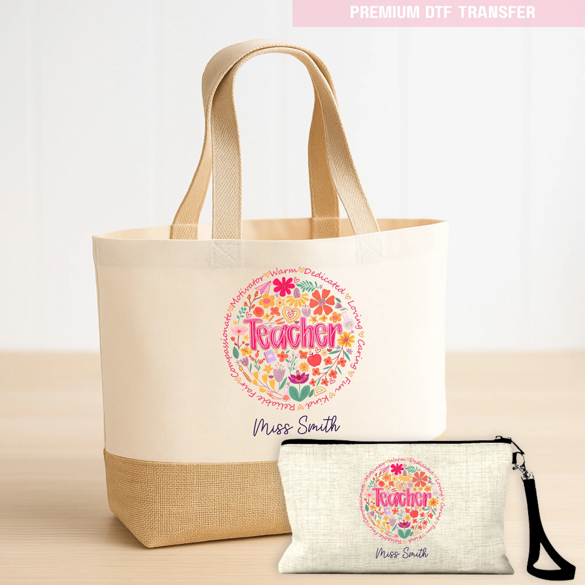 Personalised Praise for Teachers - DTF Transfer Ready to Press - Image 4