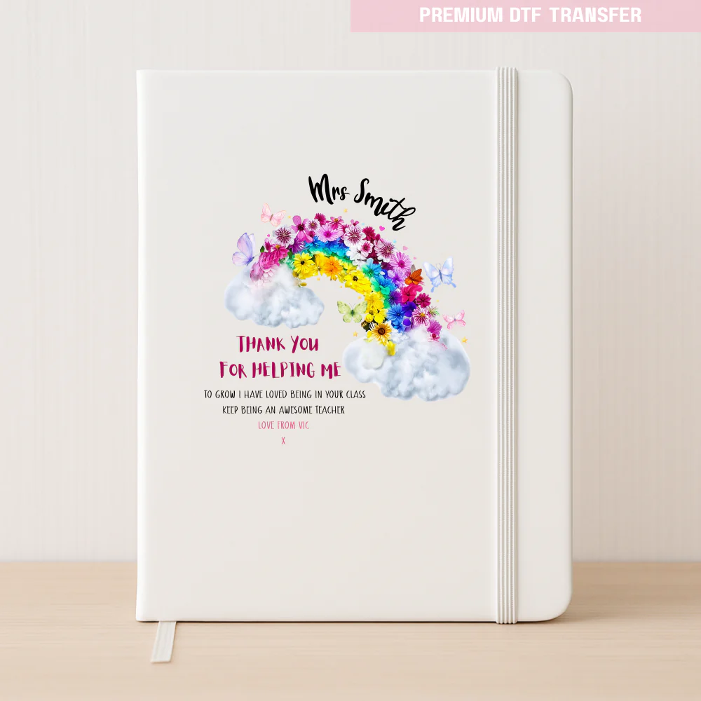 Personalised Thank you for helping me grow, love being in your class - teacher DTF transfer ready to press - Image 3
