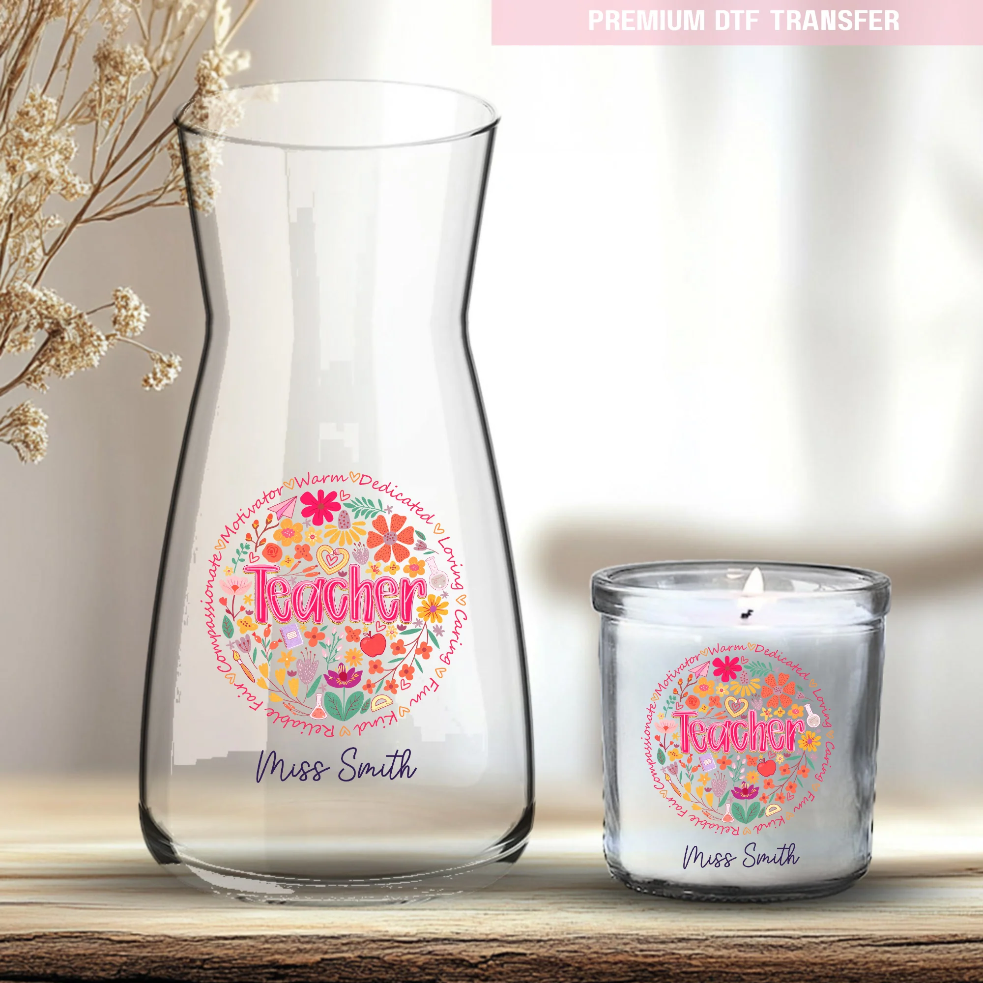 Personalised Warm dedicated teacher - UV DTF