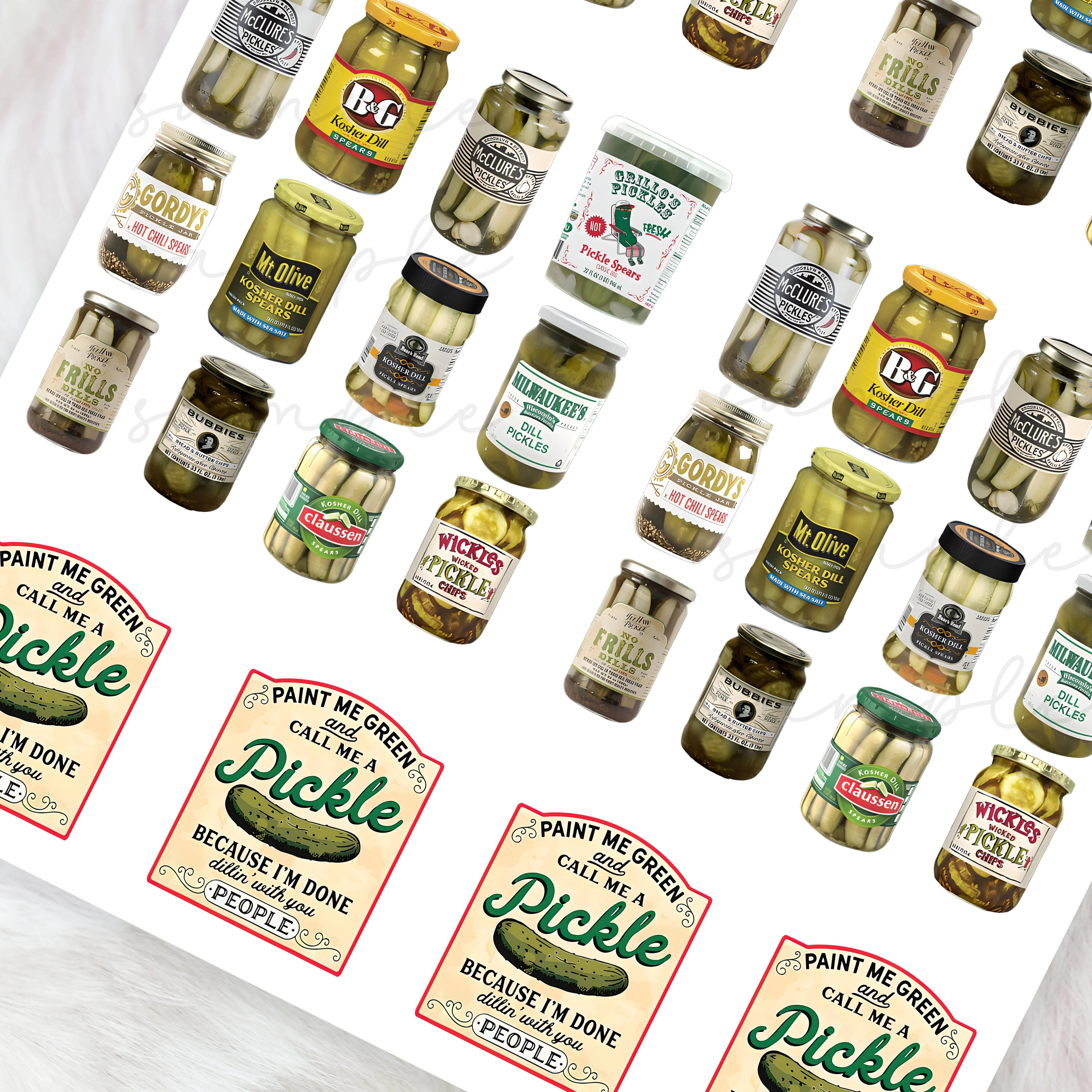 Pickle - CHOOSE UV DTF decal - DTF Transfer - Image 2