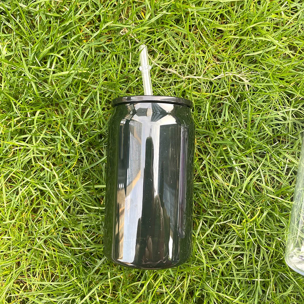 Plastic Coloured 16oz Beer Cup Clear with Clear lid and plastic straw Libbey - Image 3