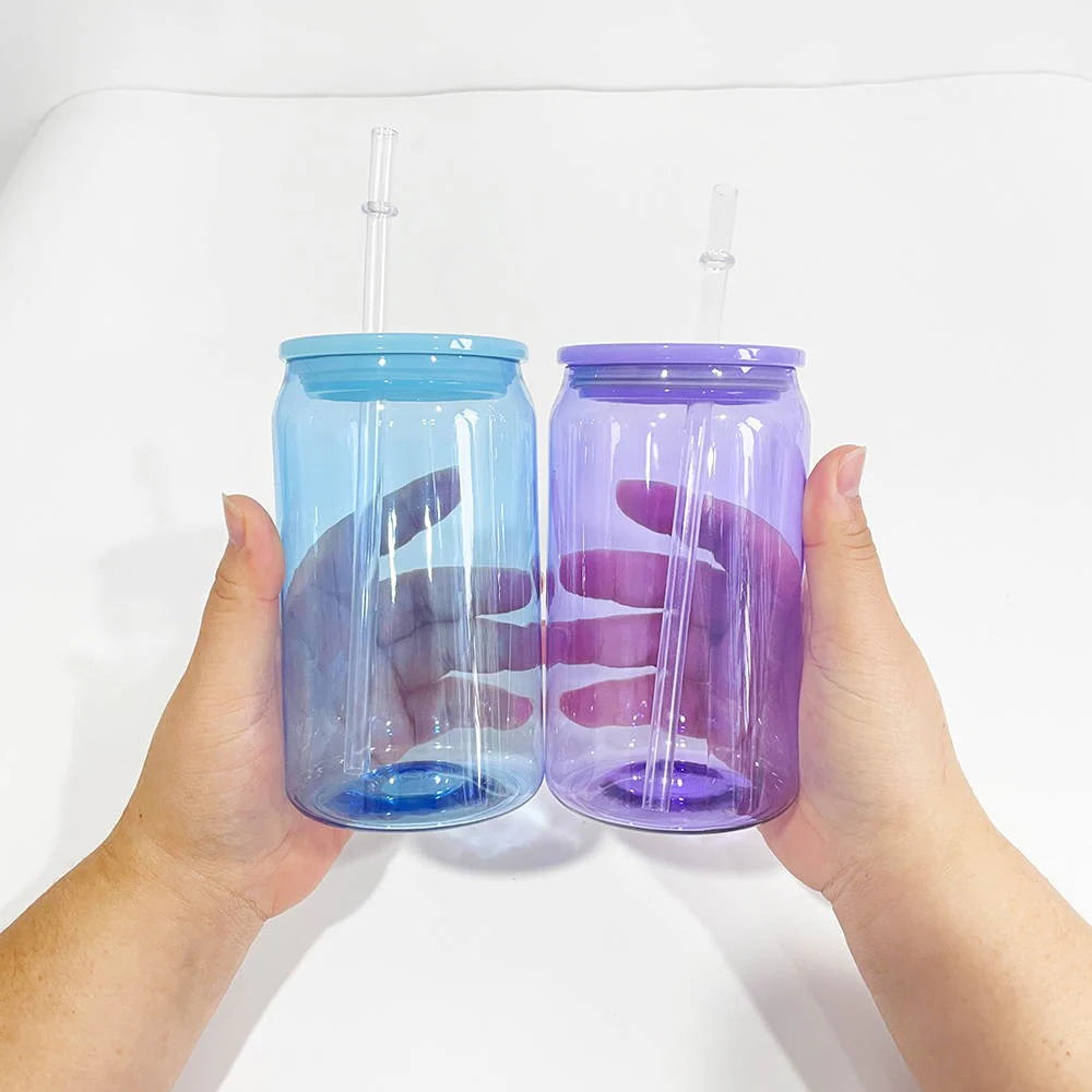 Plastic Coloured 16oz Beer Cup Clear with Clear lid and plastic straw Libbey - Image 6