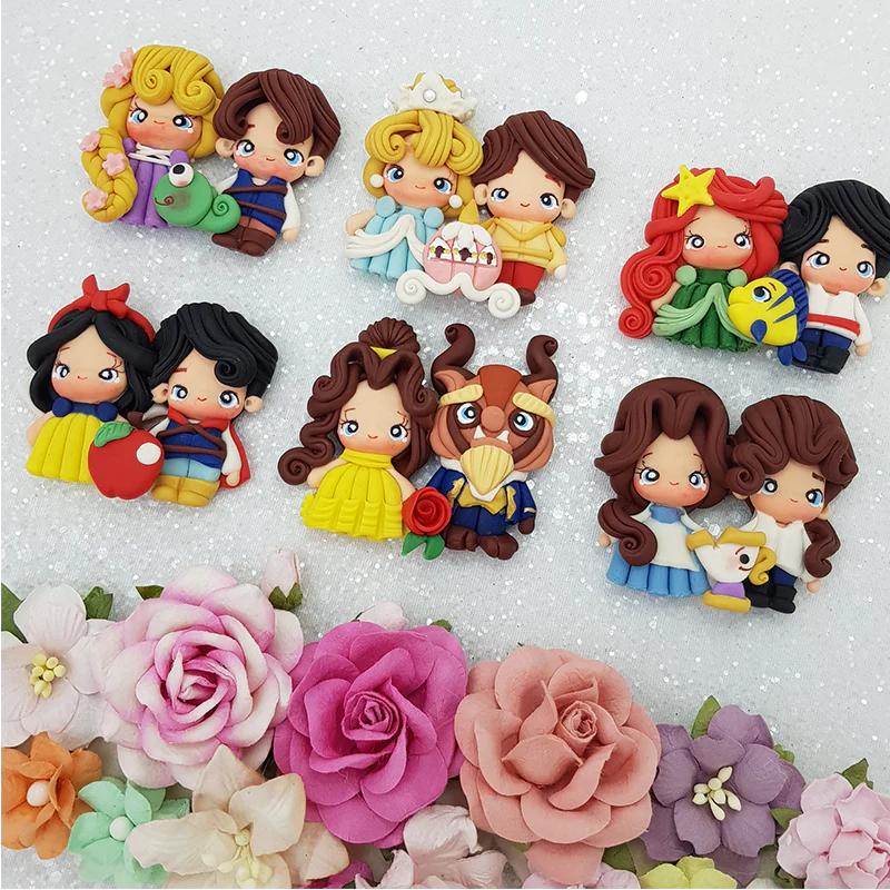 Princess couple - Embellishment Clay Bow Centre - Image 2