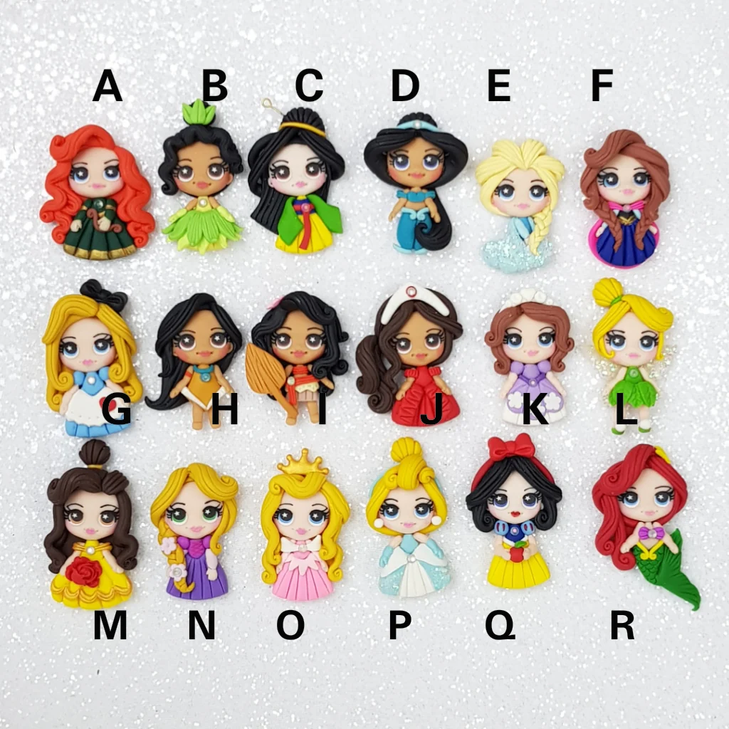 princess pout doll - Embellishment Clay Bow Centre