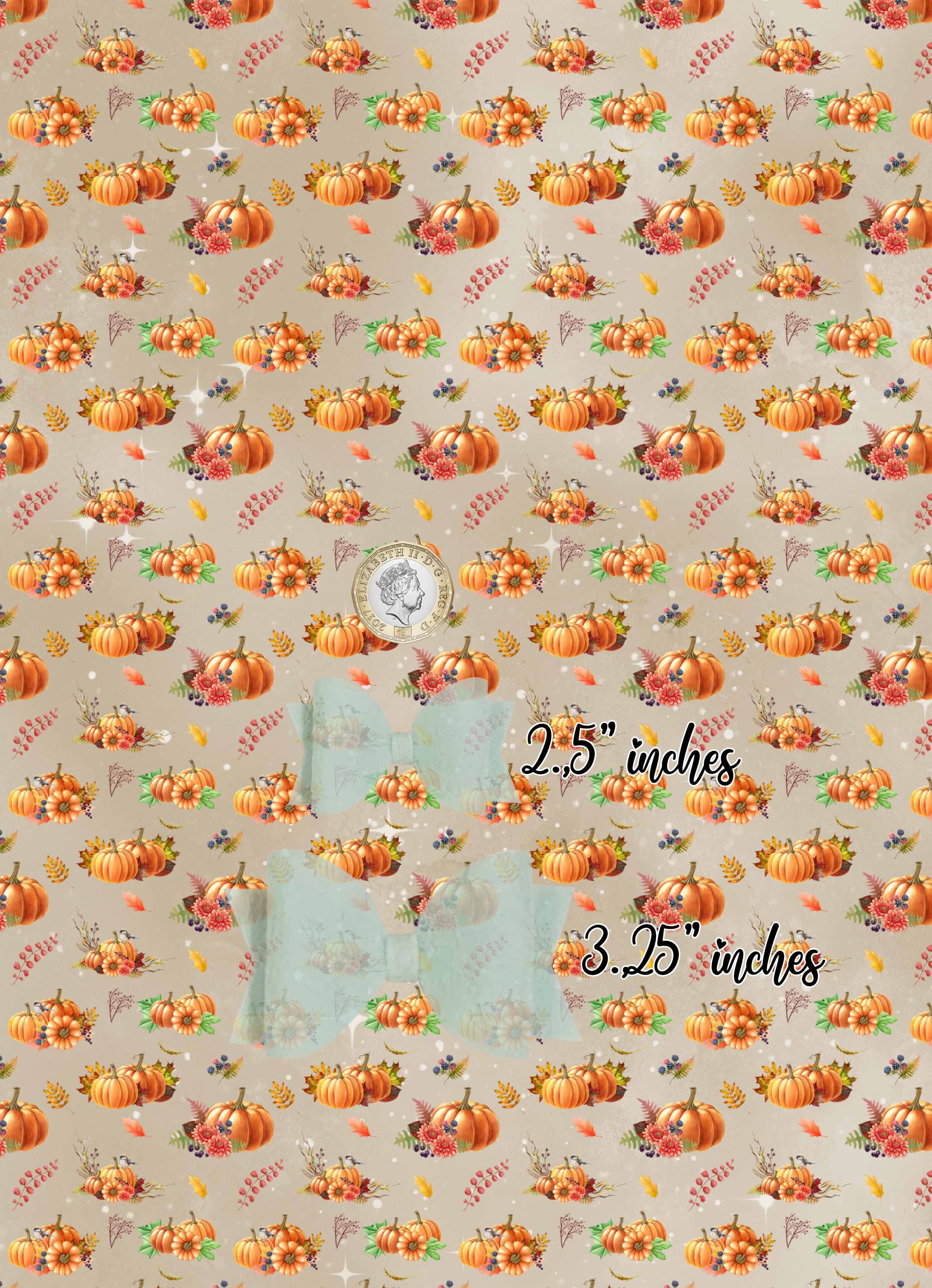 Pumpkin - Leatherette vinyl - canvas - choose Fabric material Sheets - Image 3