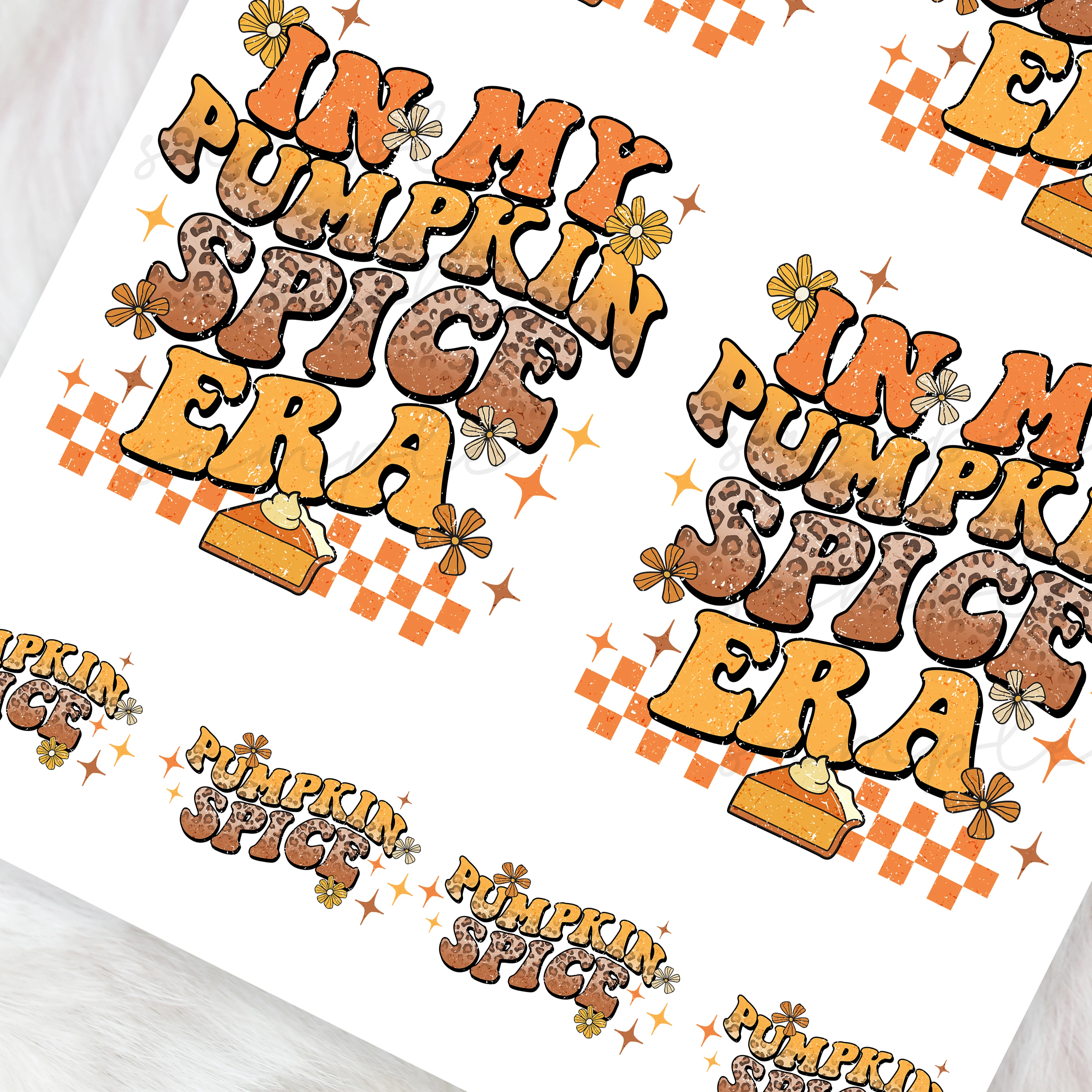 Pumpkin spice era - CHOOSE UV DTF decal - DTF Transfer - Image 2