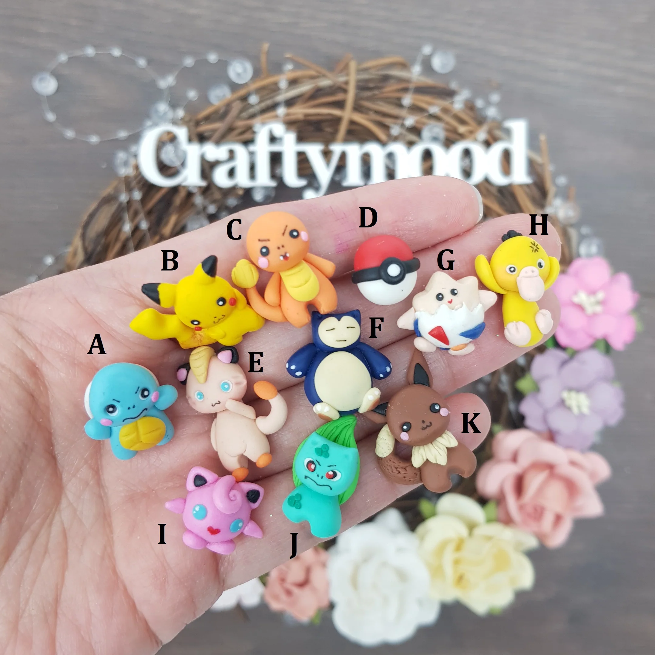 Catch all - Handmade Flatback Clay Bow Centre