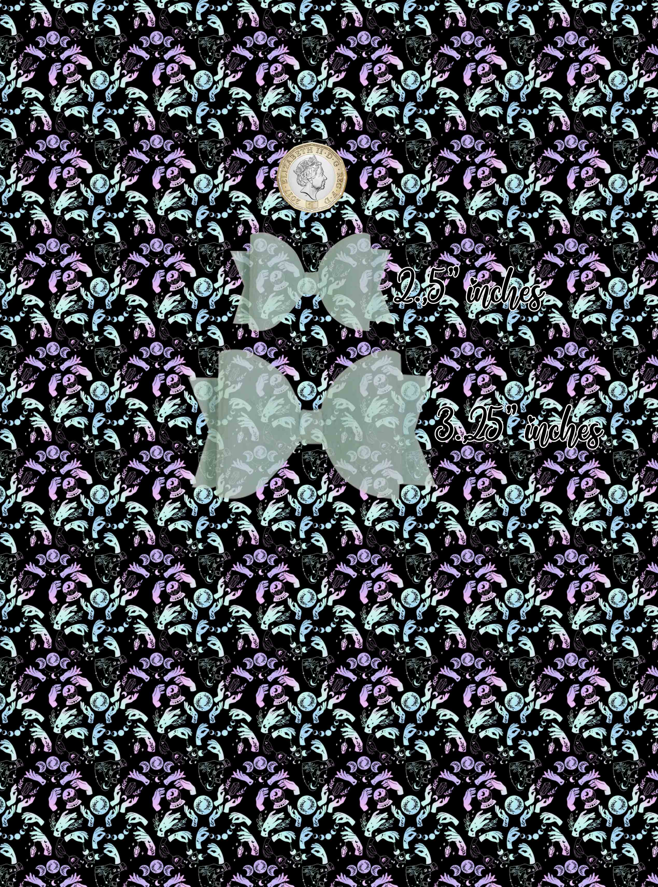 Scary Halloween  - Pu Leather vinyl - canvas - choose Fabric material Sheets - Image 12