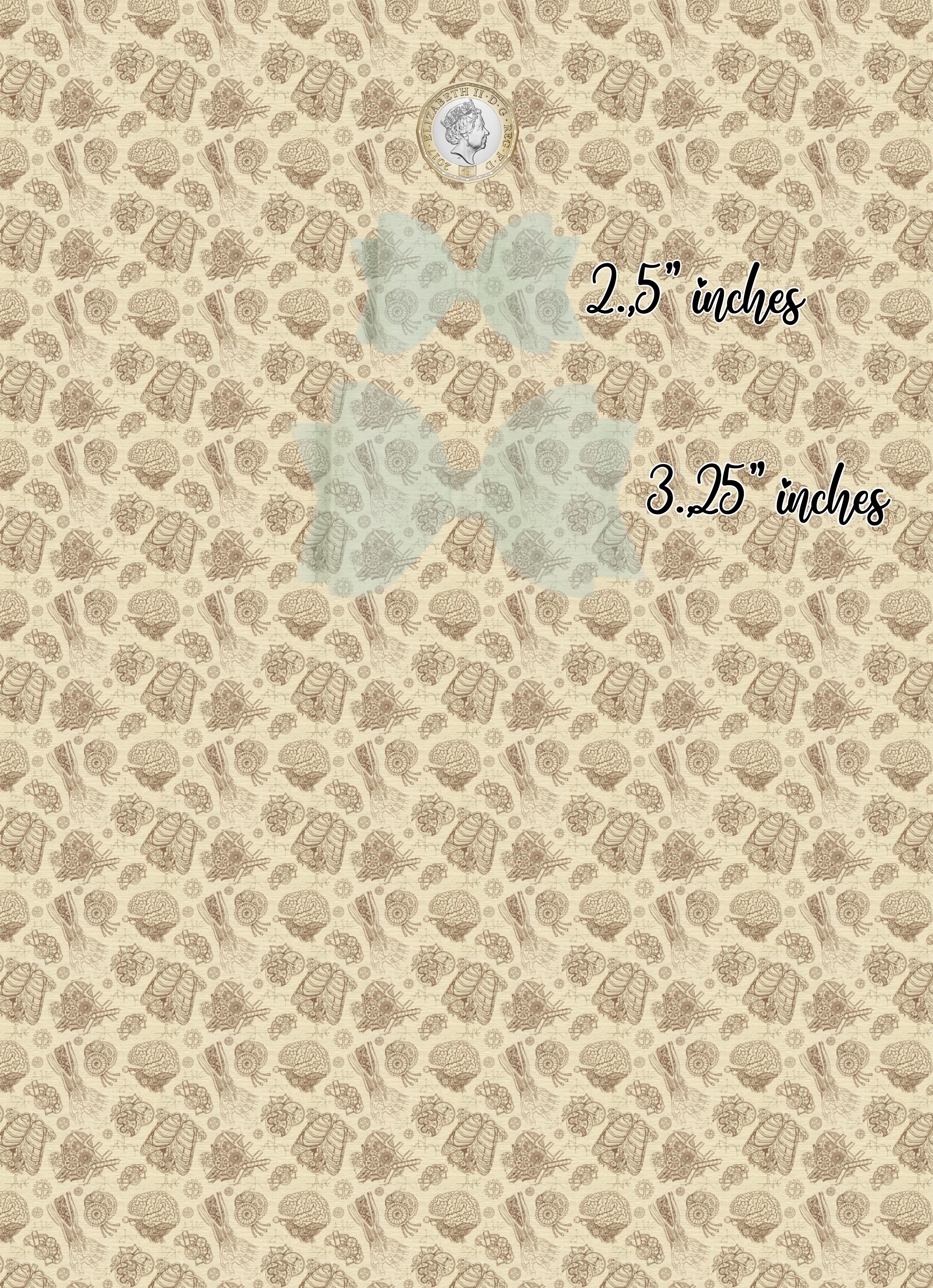 Scary Halloween  - Pu Leather vinyl - canvas - choose Fabric material Sheets - Image 8