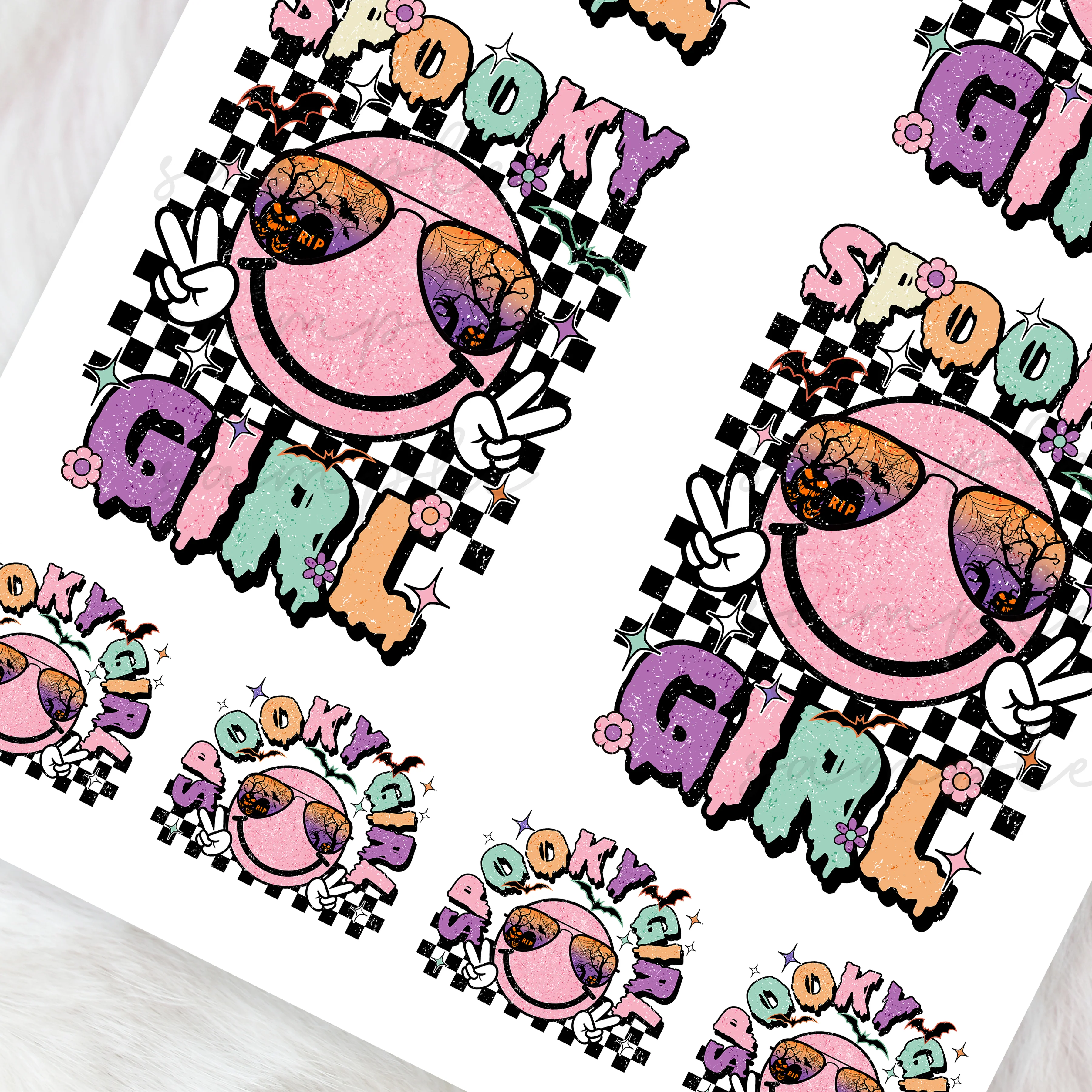 Spooky girl - CHOOSE UV DTF decal - DTF Transfer - Image 2