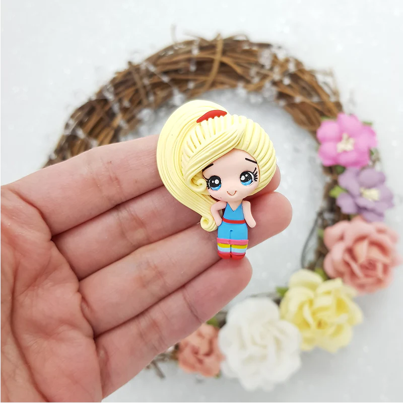 Sport girl - Embellishment Clay Bow Centre