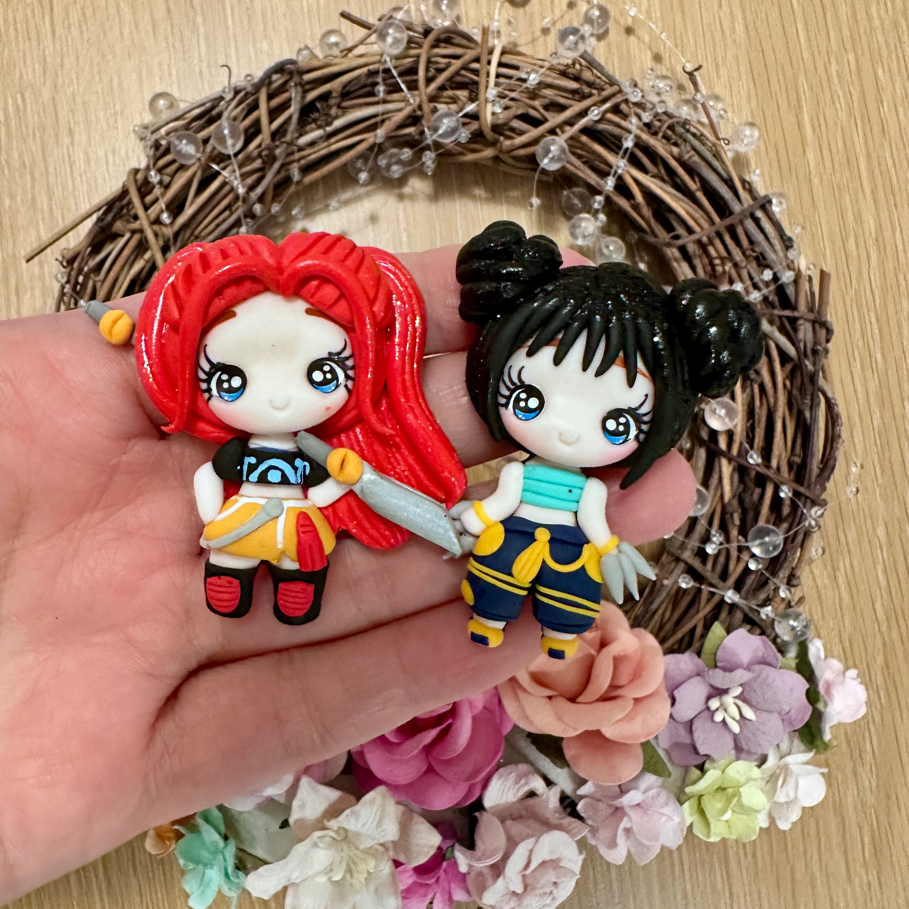 Trendy kpop girl - Embellishment Clay Bow Centre
