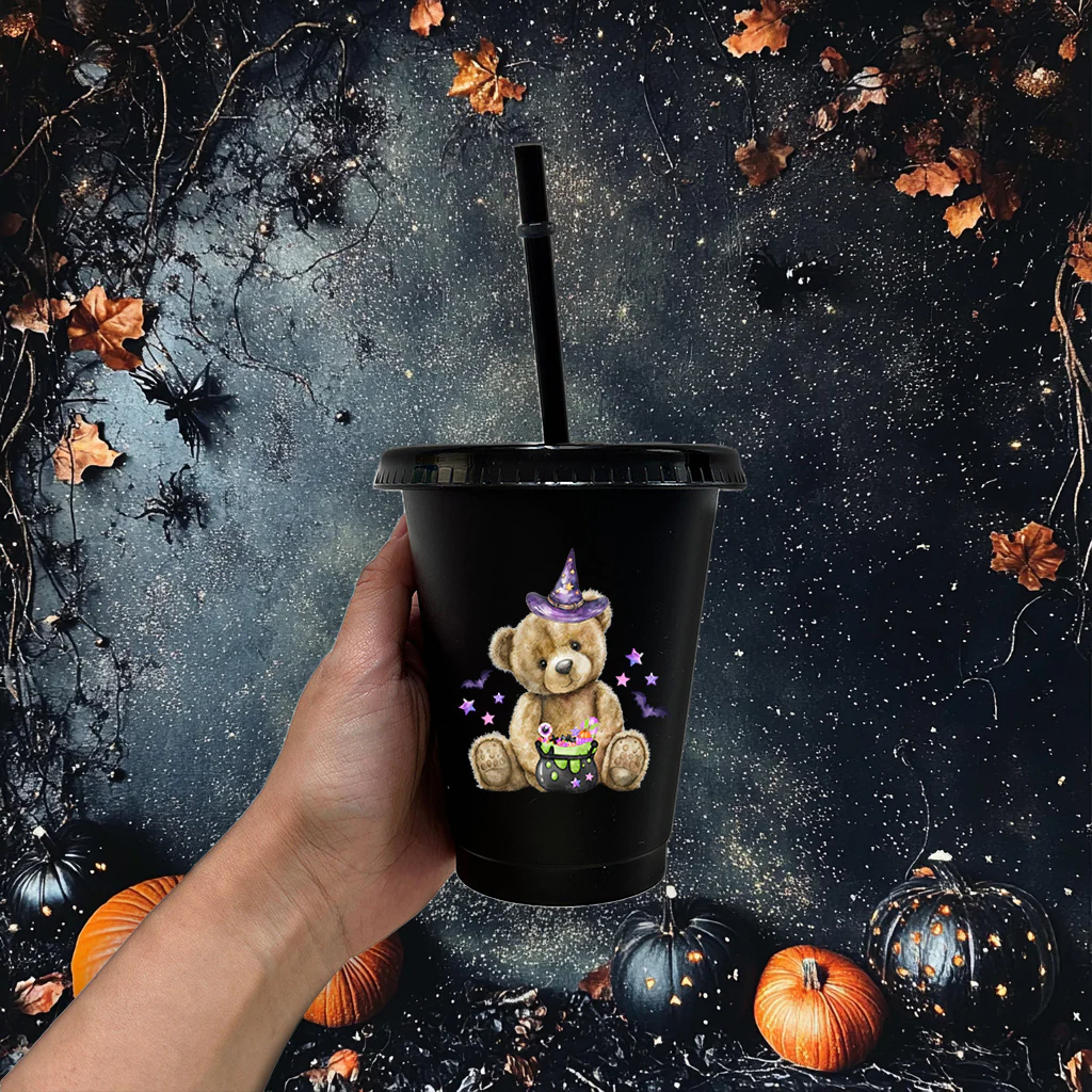 Trick or treat bear purple - CHOOSE UV DTF decal - DTF Transfer - Image 2
