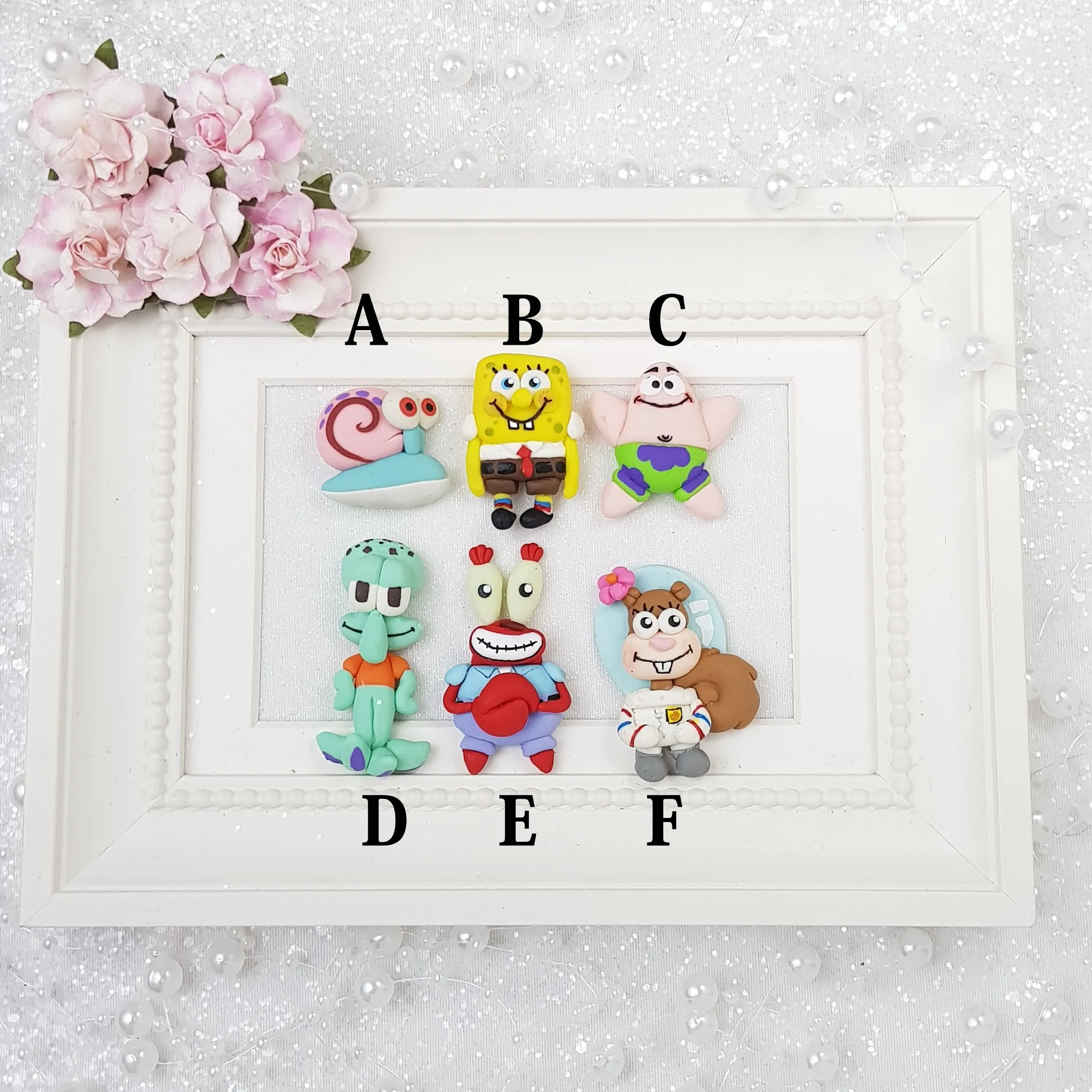 Underwater friends - Embellishment Clay Bow Centre