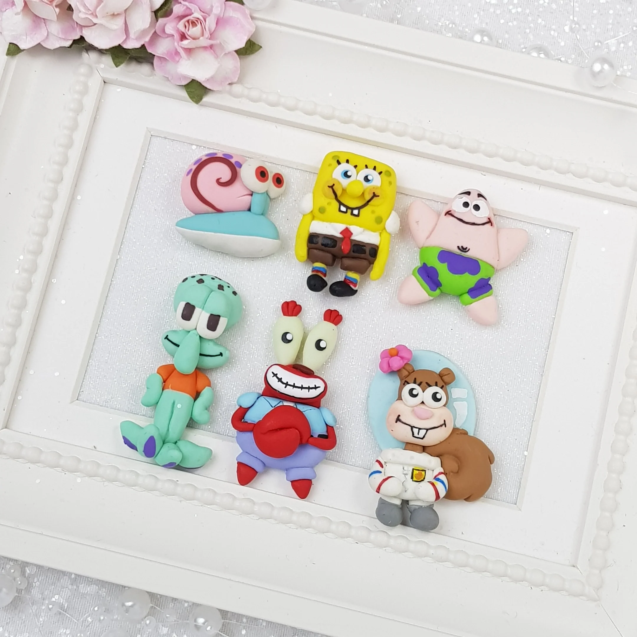 Underwater friends - Embellishment Clay Bow Centre - Image 2