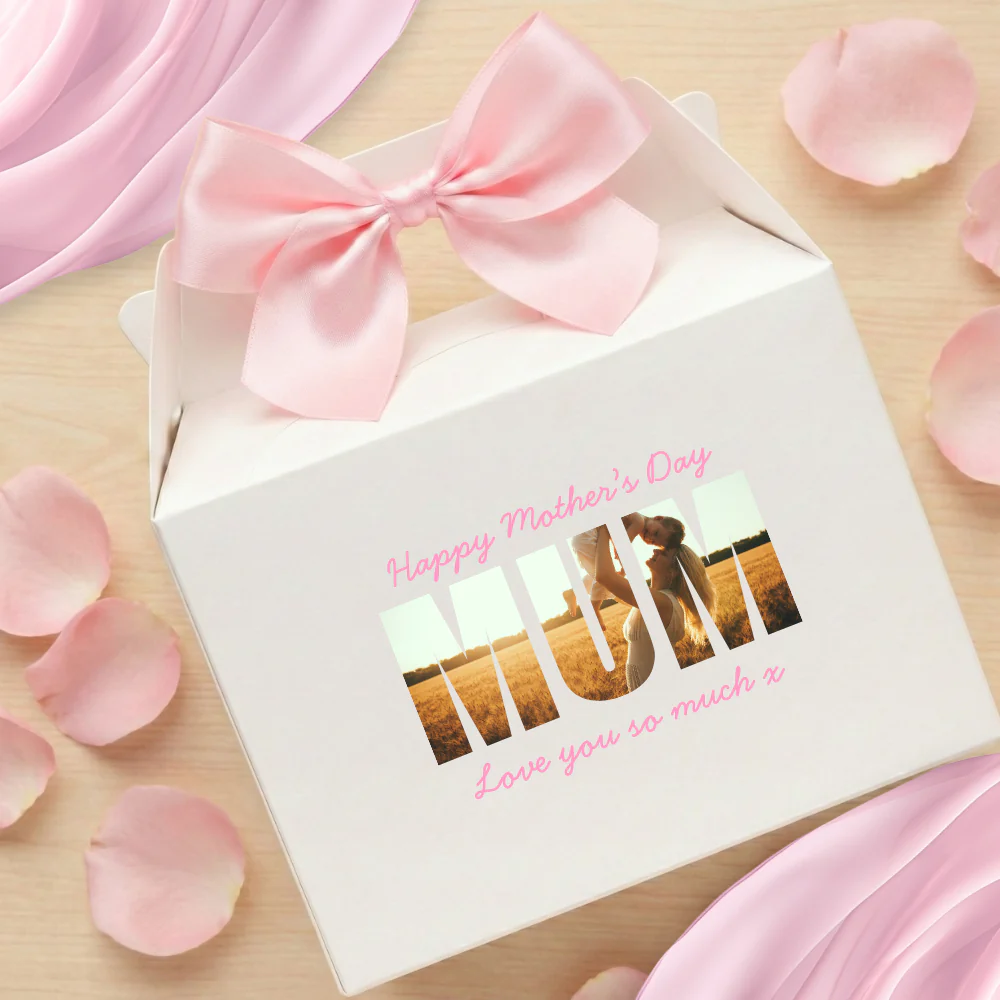 UV DTF decal - happy mothers day - pink flower - Mothers day - Image 2