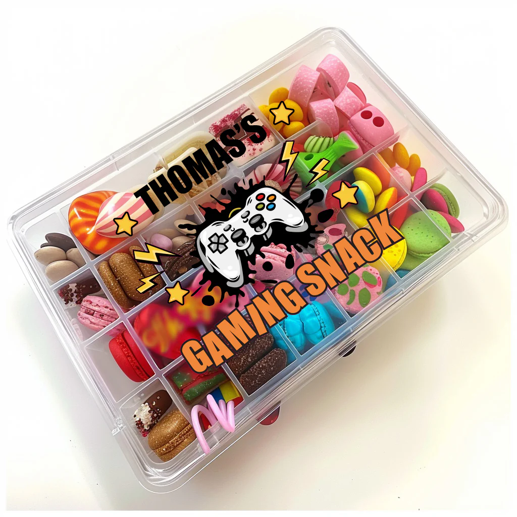 UV DTF for snack box -  treat box - football , travel snack , princess snack - Image 17