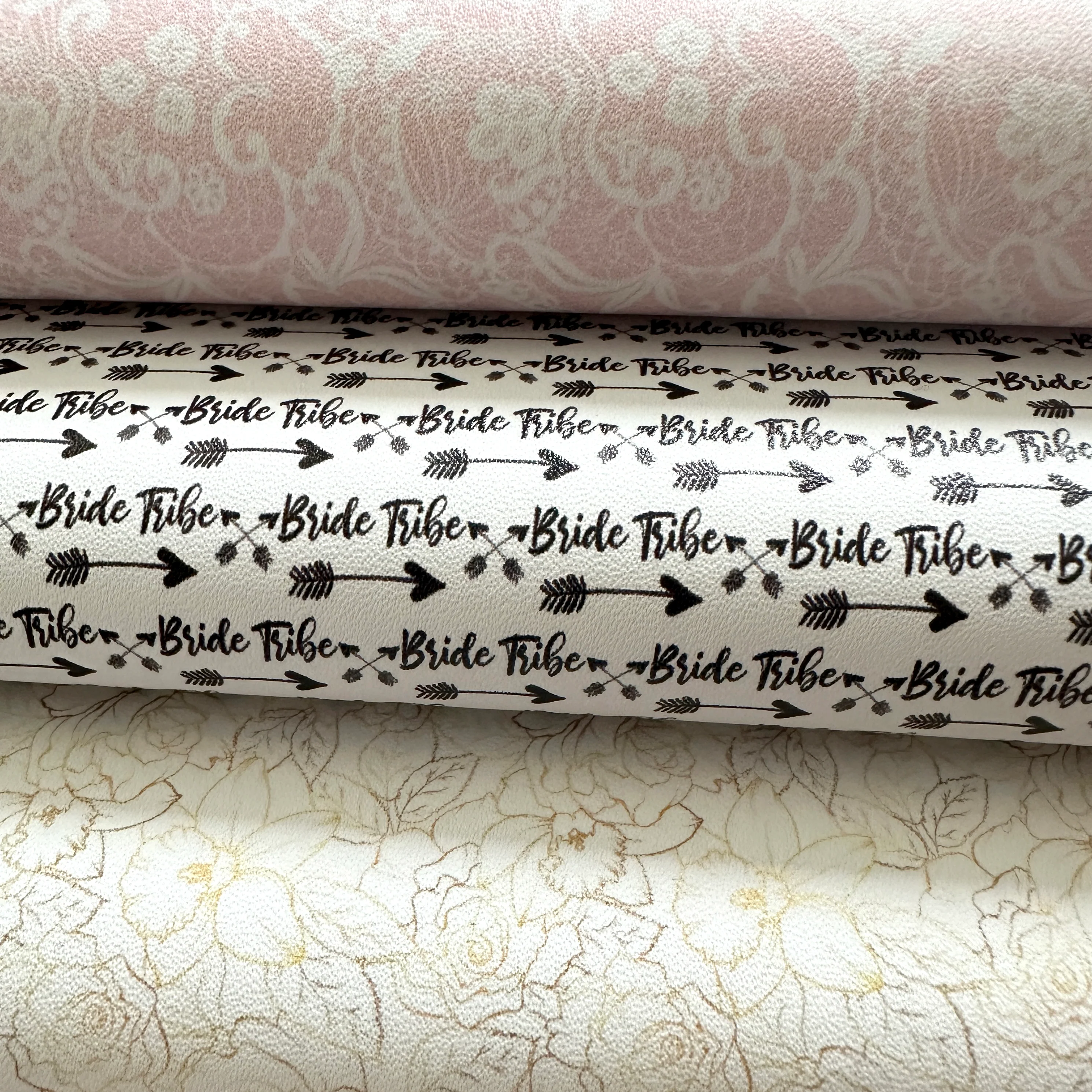 Wedding bride tribe lace leatherette - faux Pu Leather vinyl - Image 2