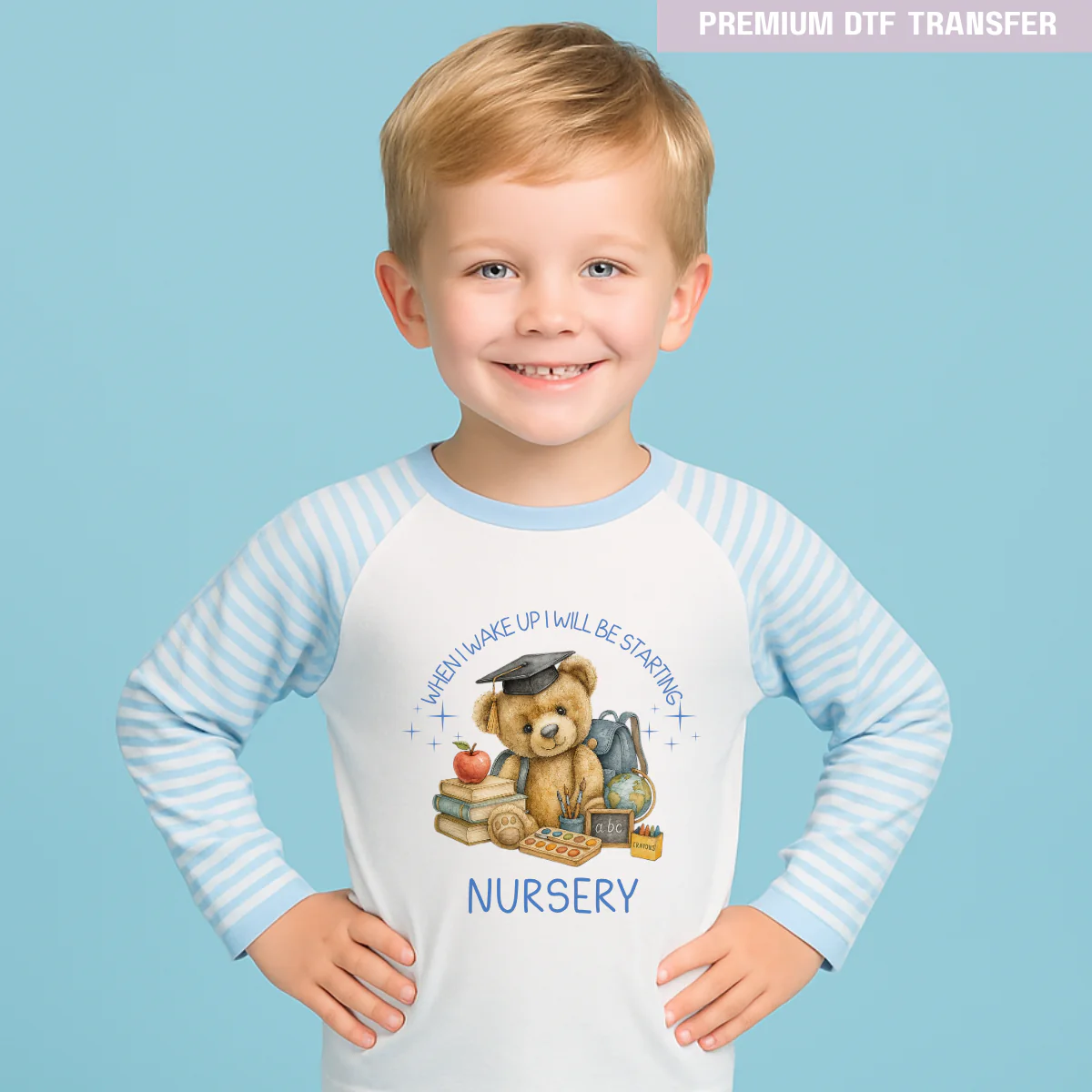 When i wake up i will be starting nursery blue - reception -year 1
